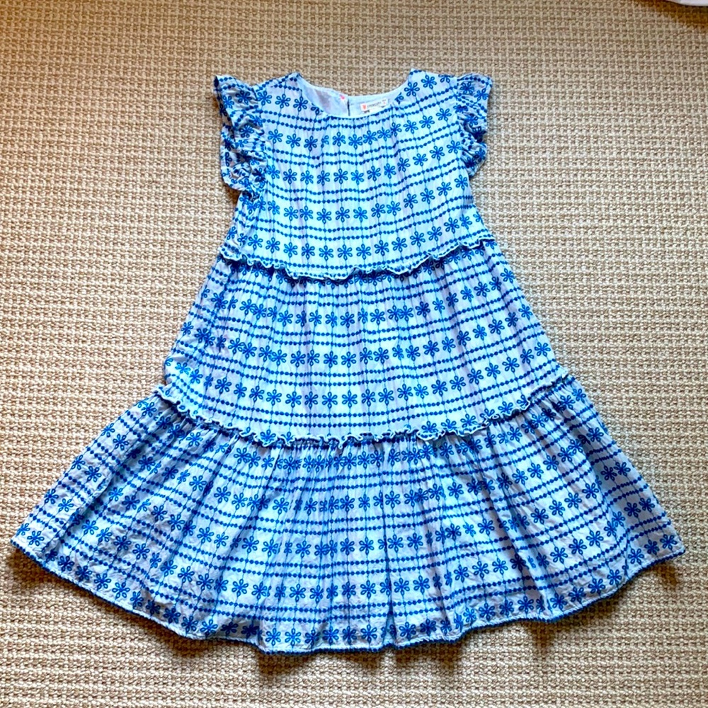 JCrew Girls' tiered ruffle-trim dress, size 8